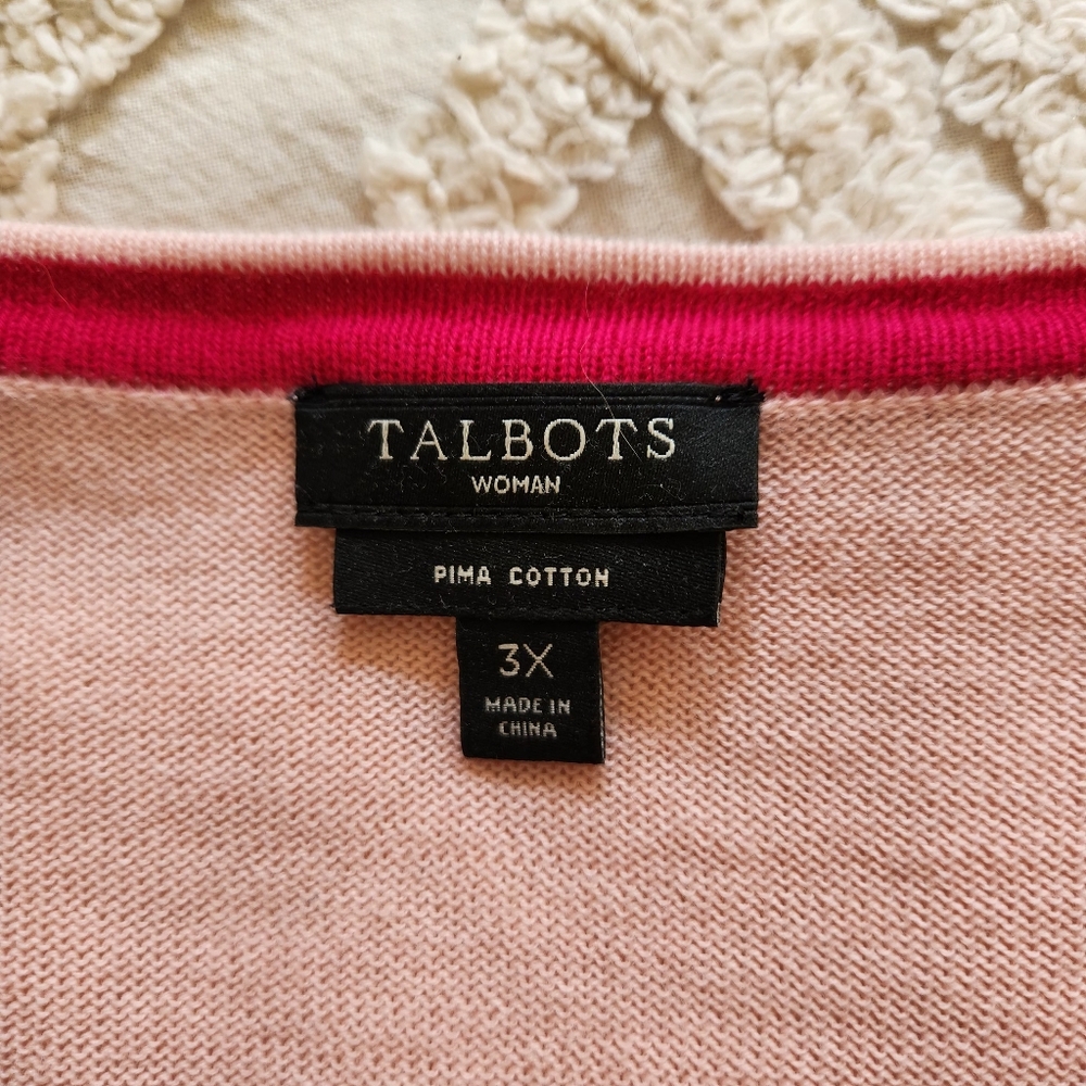 Talbots Light Pink Women's Cardigan - Picture 4 of 4